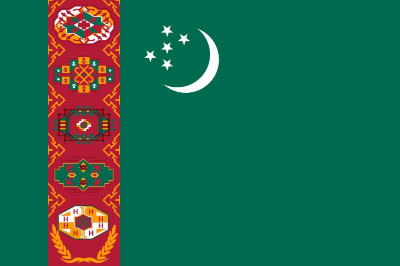 Bandera de Turkmenistan